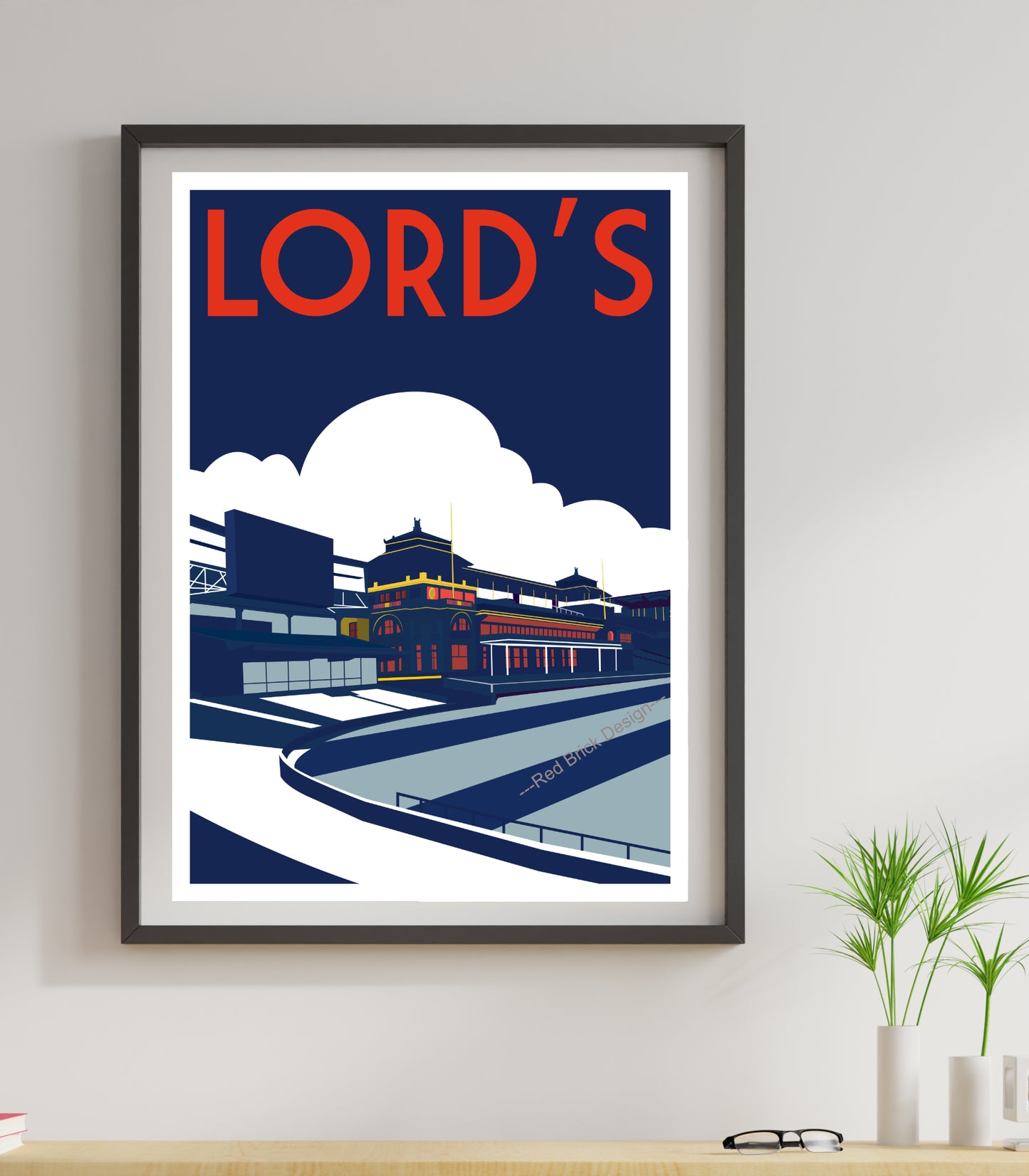 Vintage Lord's Cricket Venue Print