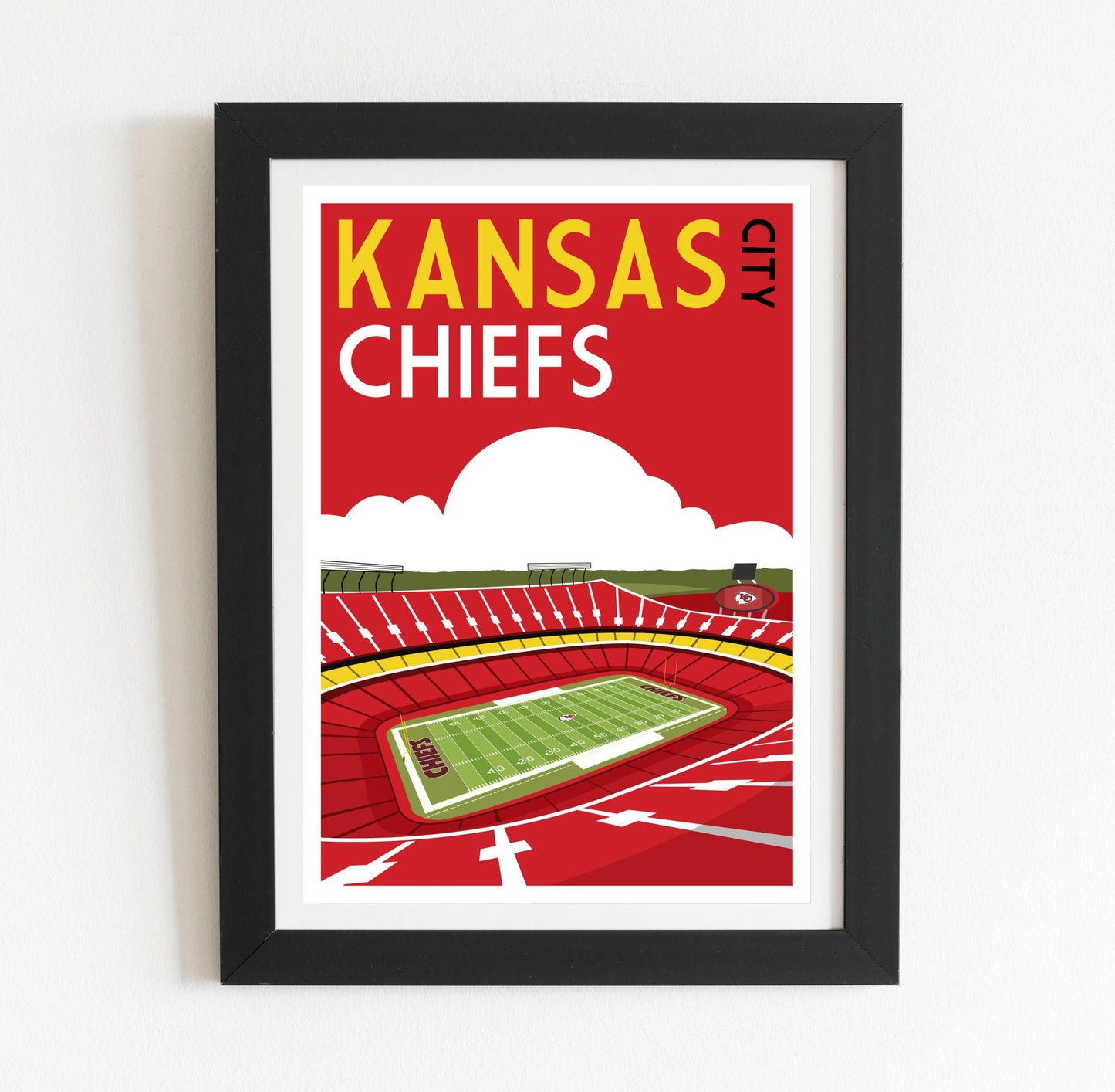 Kansas City Chiefs Stadium poster