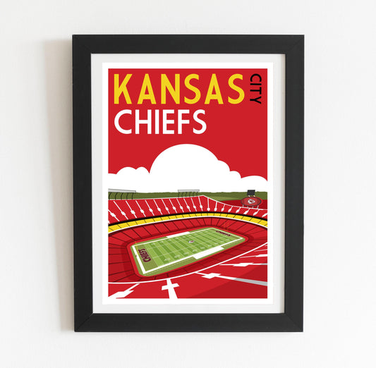 Kansas City Chiefs Stadium poster