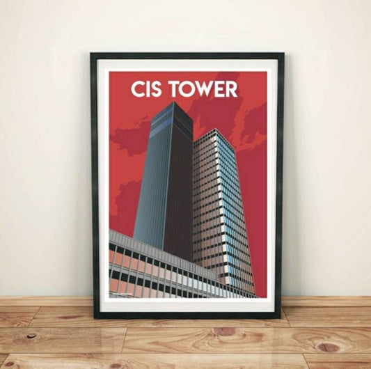 Vintage Manchester CIS Tower Poster