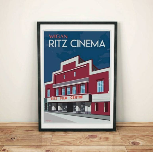 Wigan Ritz Cinema vintage poster