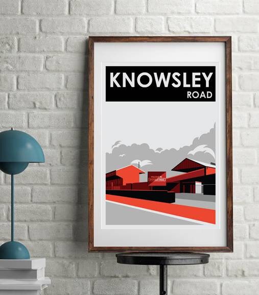 St Helens Rugby League Knowsley Road Poster