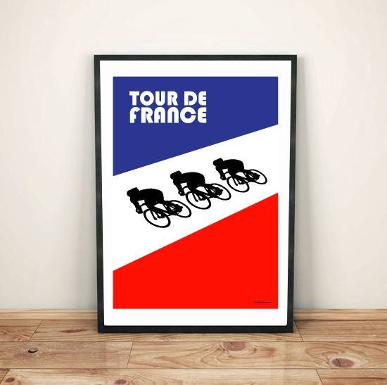 Cycling history artwork for home decor
