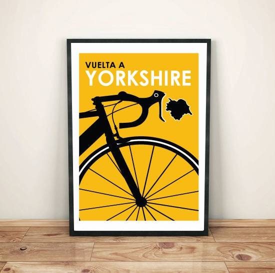 Vintage cycling art print poster