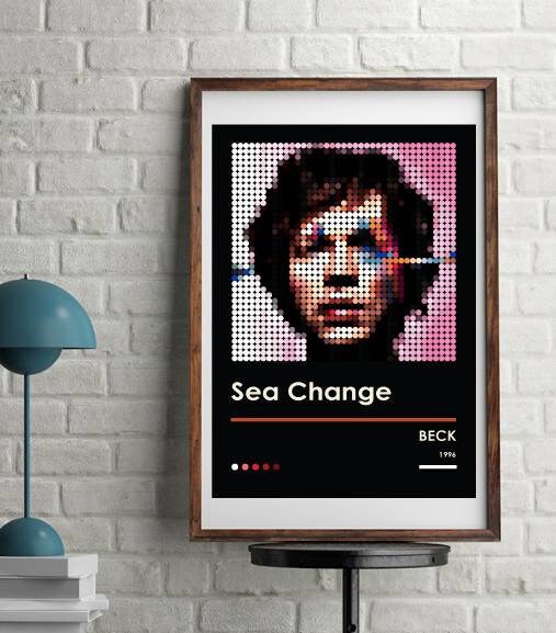 Beck Sea Change retro art print poster
