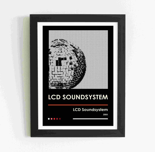 LCD Soundsystem Self-Titled Album Pixel Dot Poster