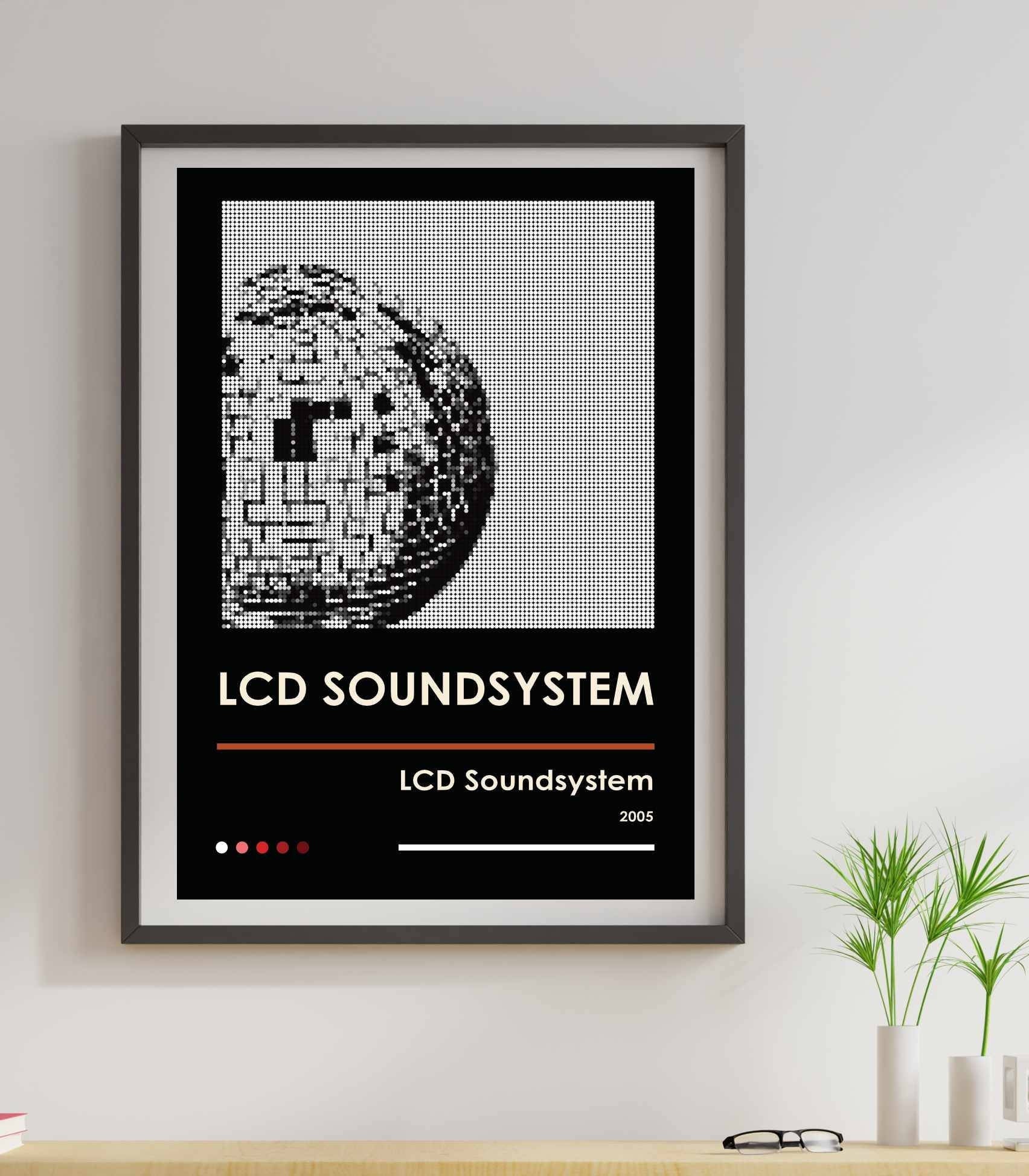 LCD Soundsystem Retro Minimalist Poster