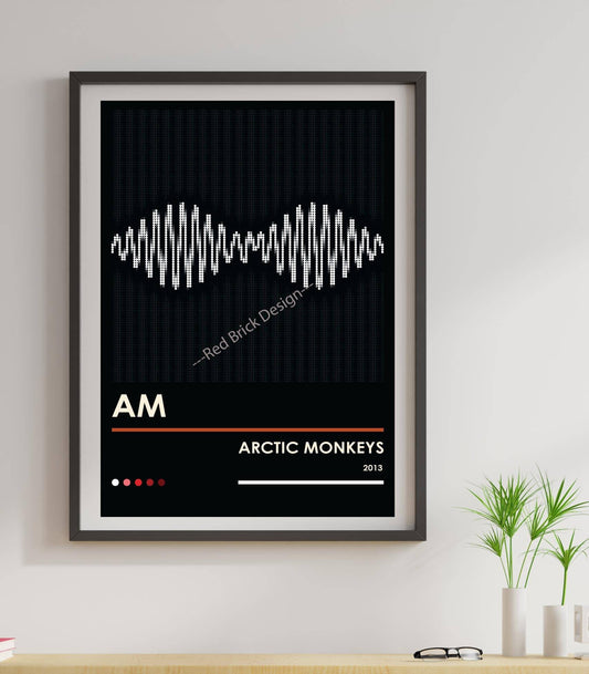 Arctic Monkeys AM Pixel Dot Retro Poster
