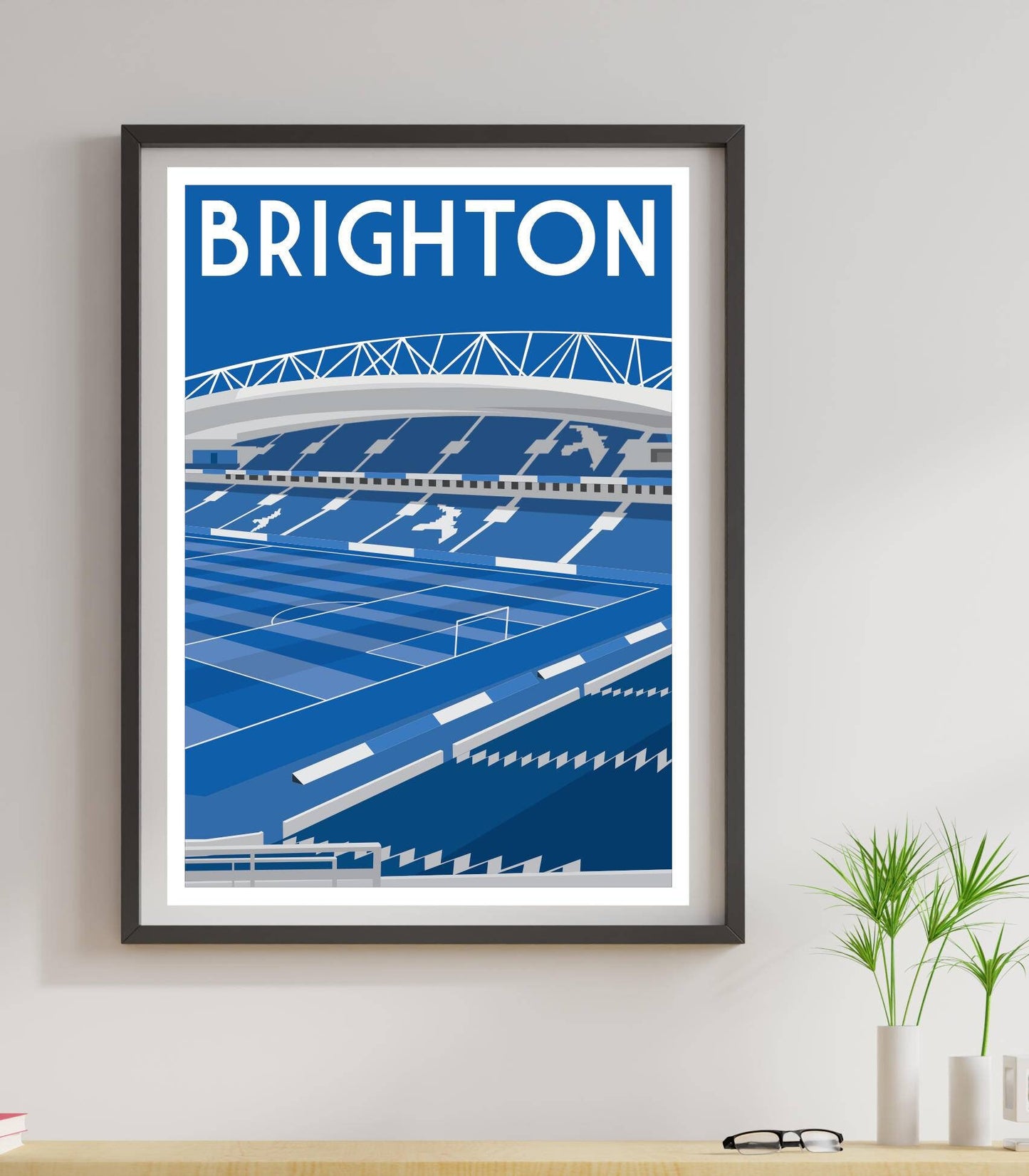 Brighton and Hove Albion Football Ground Art Print