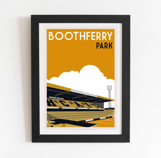 Boothferry Park Hull City Retro Art Print