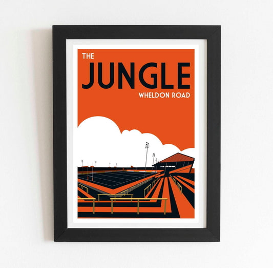 Castleford Rugby The Jungle Retro Art Design Print Poster