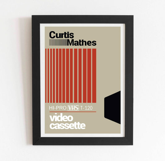 Curtis Mathes Retro VHS Art Print Poster