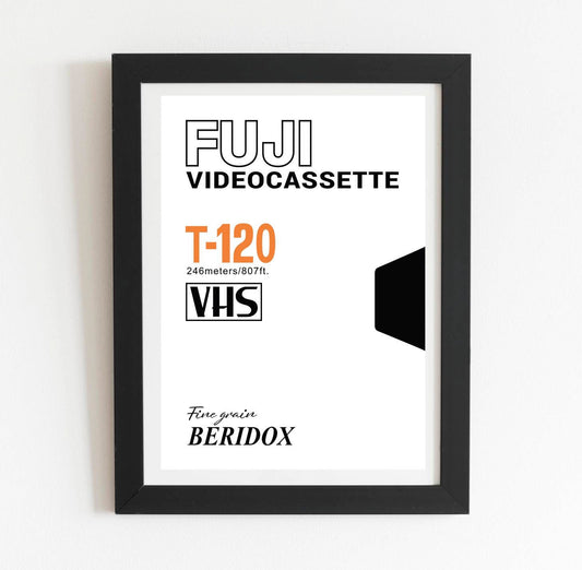 Fuji VHS Retro Art Print Poster