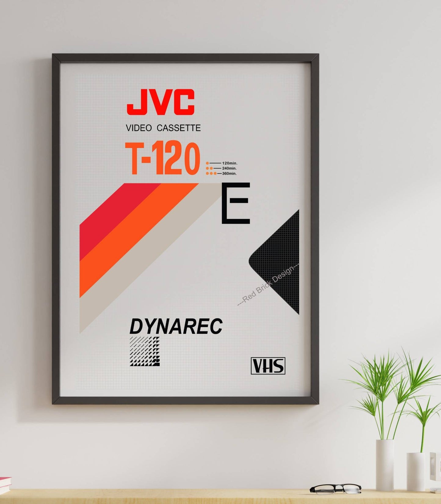 Retro JVC VHS Art Print Poster