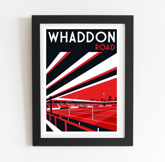 Cheltenham Town FC Whaddon Road Retro Poster