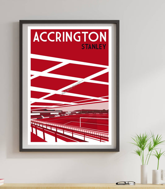 Accrington Stanley FC Wham Stadium Poster