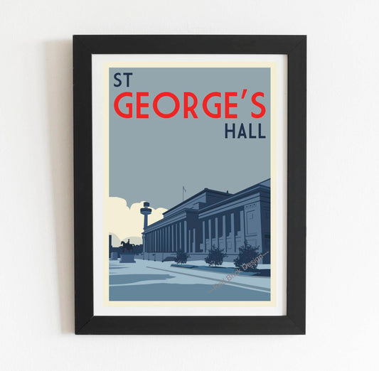 St George's Hall Liverpool Poster