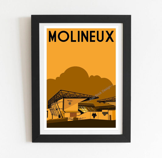 Molineux Outside Retro Art Poster