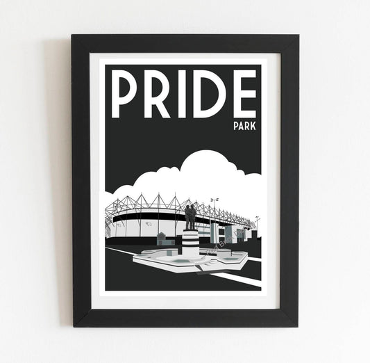 Retro Derby County Pride Park Poster