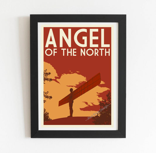 Angel of the North vintage art print