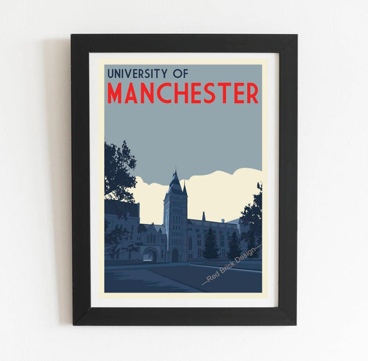 Vintage University of Manchester Poster