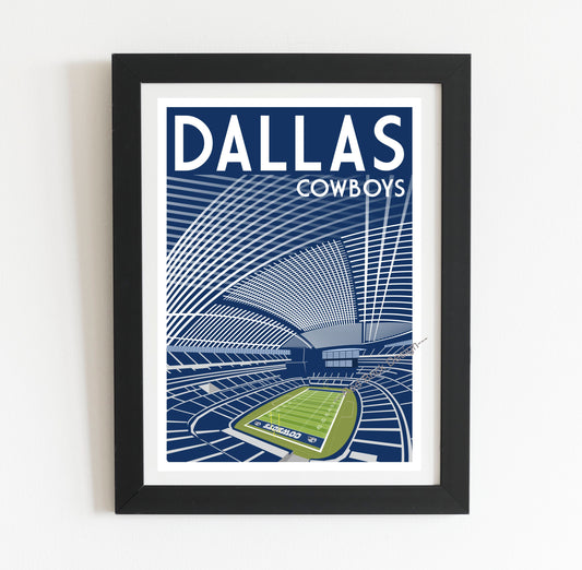 Dallas Cowboys Retro Poster