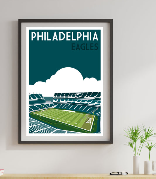 Philadelphia Eagles Retro Poster