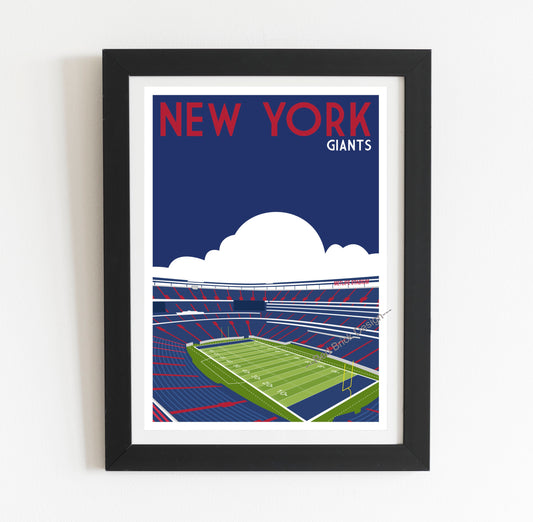 New York Giants Retro Poster