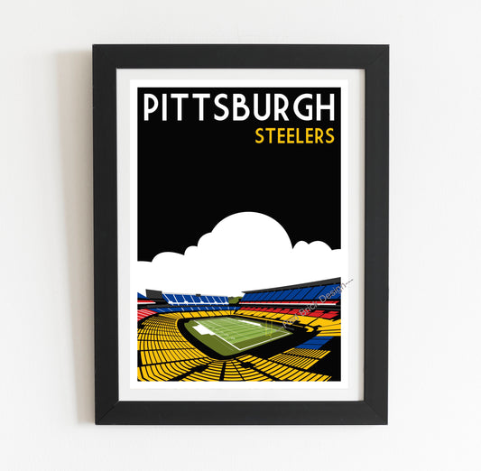 Pittsburgh Steelers Retro Poster