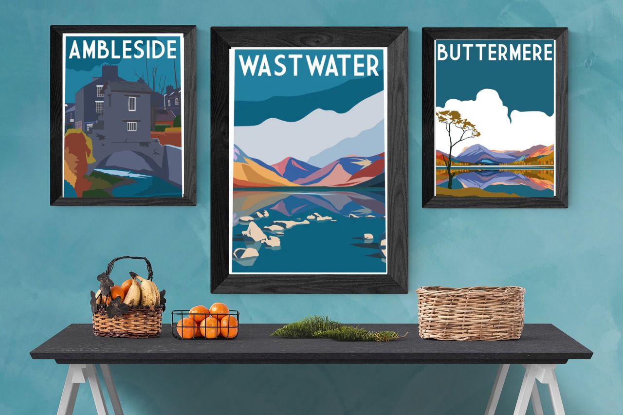 Landscape Poster Art That Transforms Any Room | Red Brick Design