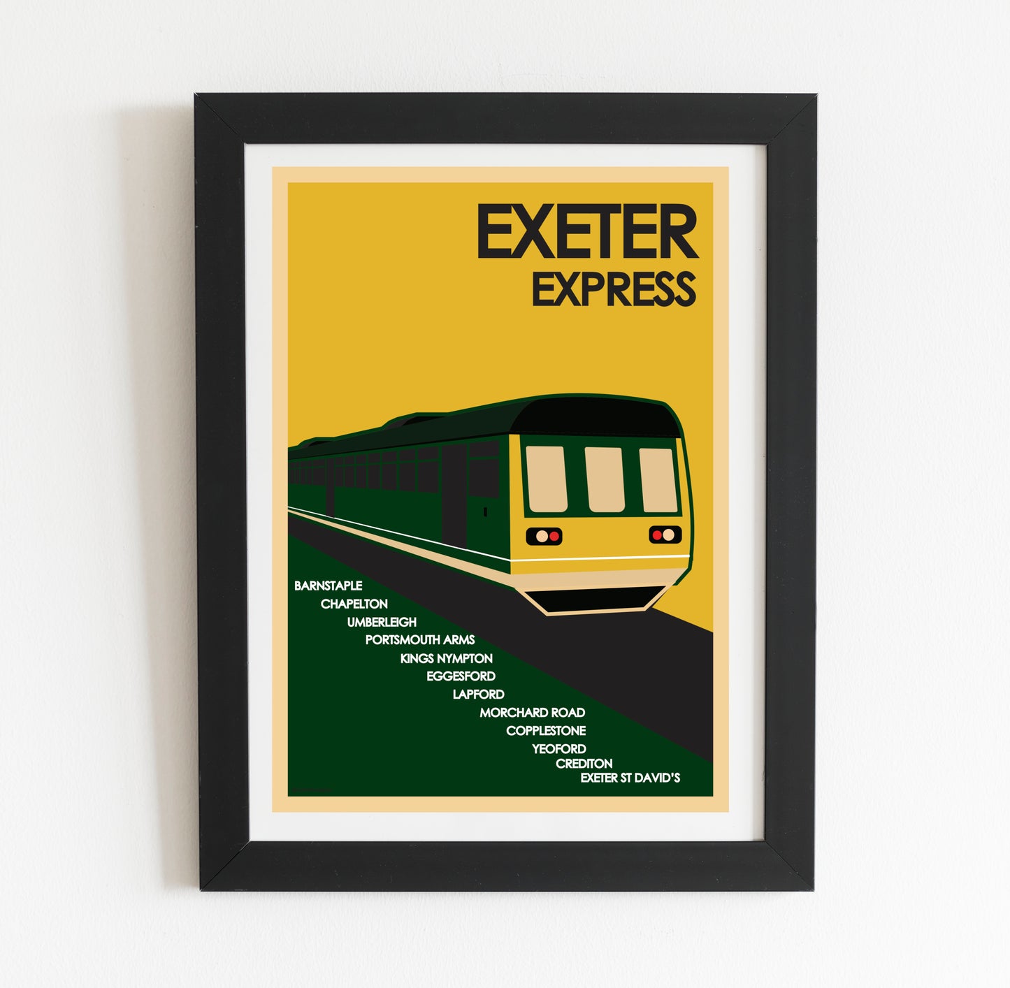 Vintage Rail Travel Poster: Exeter Express, Devon - Art Print Poster