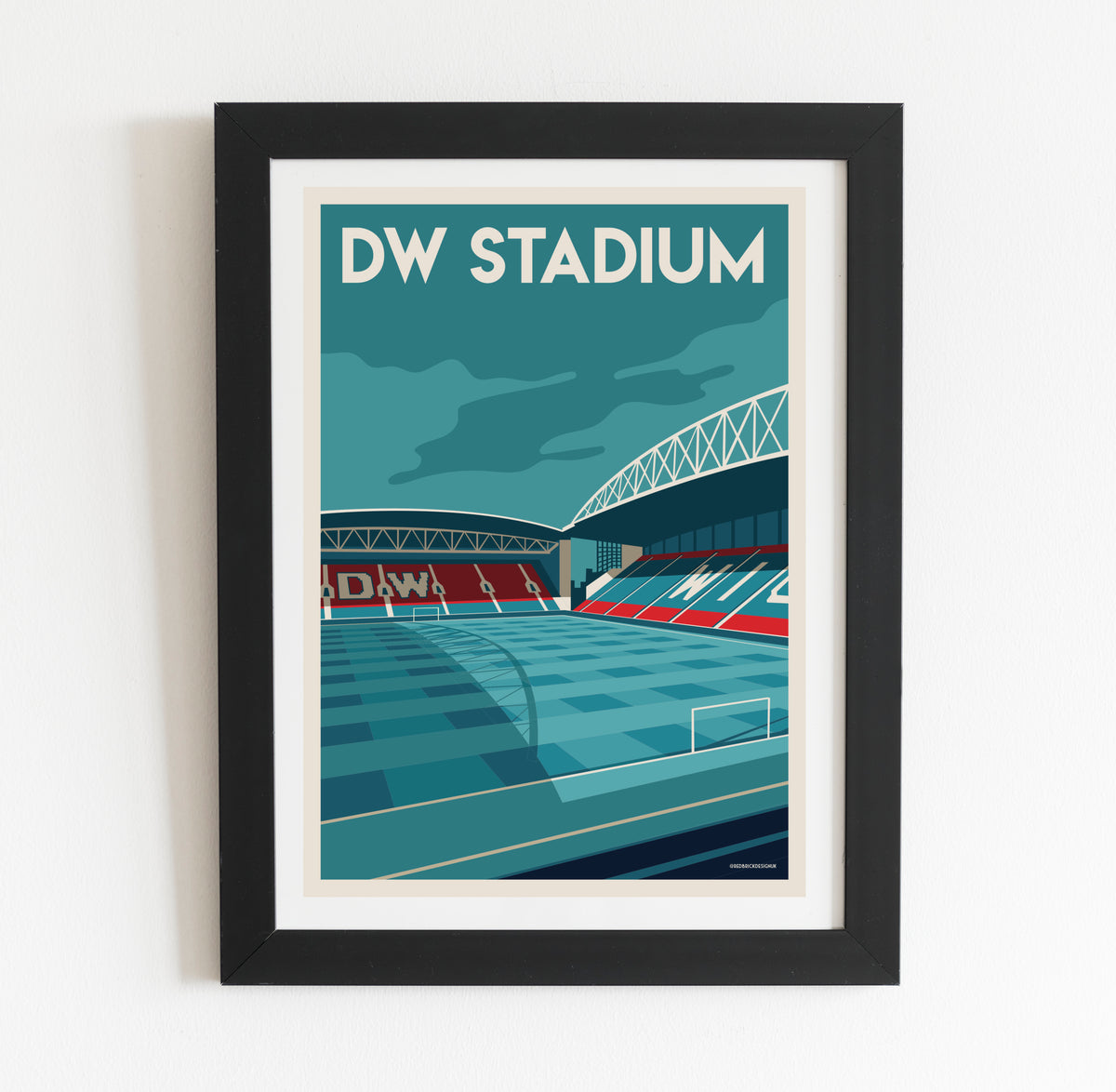 DW Stadium, Wigan Athletic Football Stadium Print | Football Memorabilia
