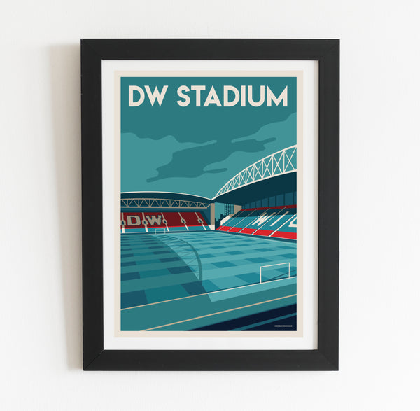 DW Stadium, Wigan Athletic Football Stadium Print | Football Memorabilia