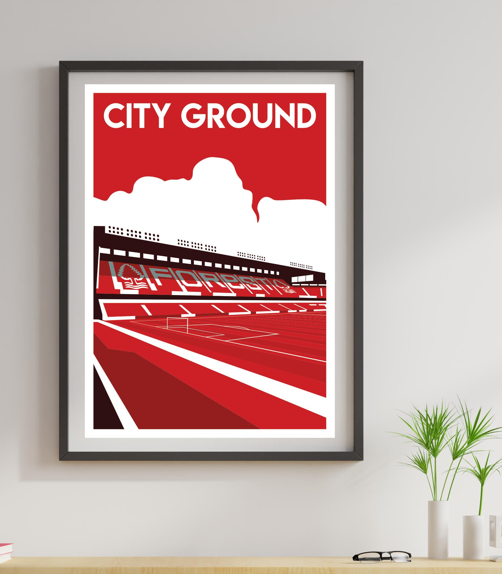 City Ground Vintage Art Poster