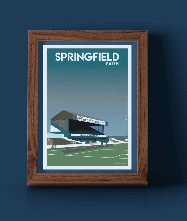 Vintage Wigan Athletic FC Springfield Park Poster