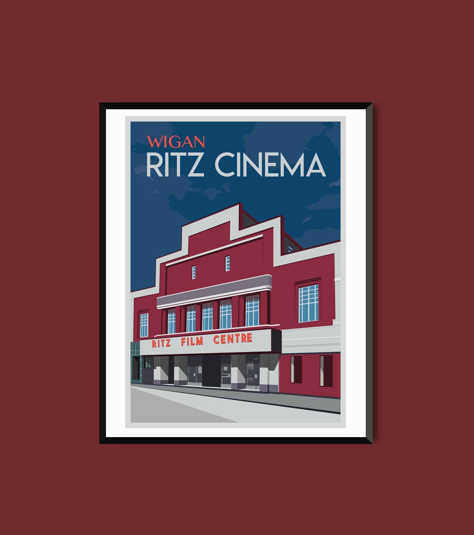 Vintage Wigan cinema artwork