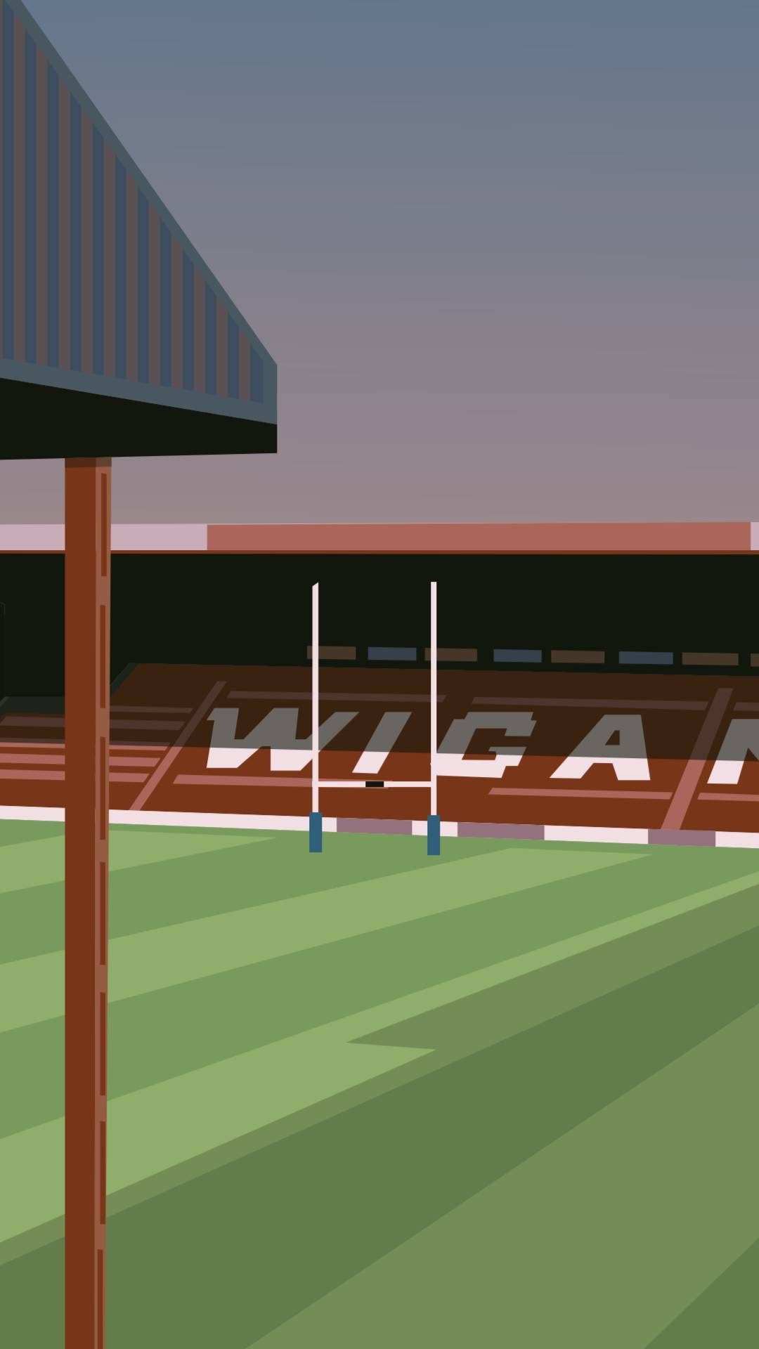 Old Wigan Warriors Rugby Print