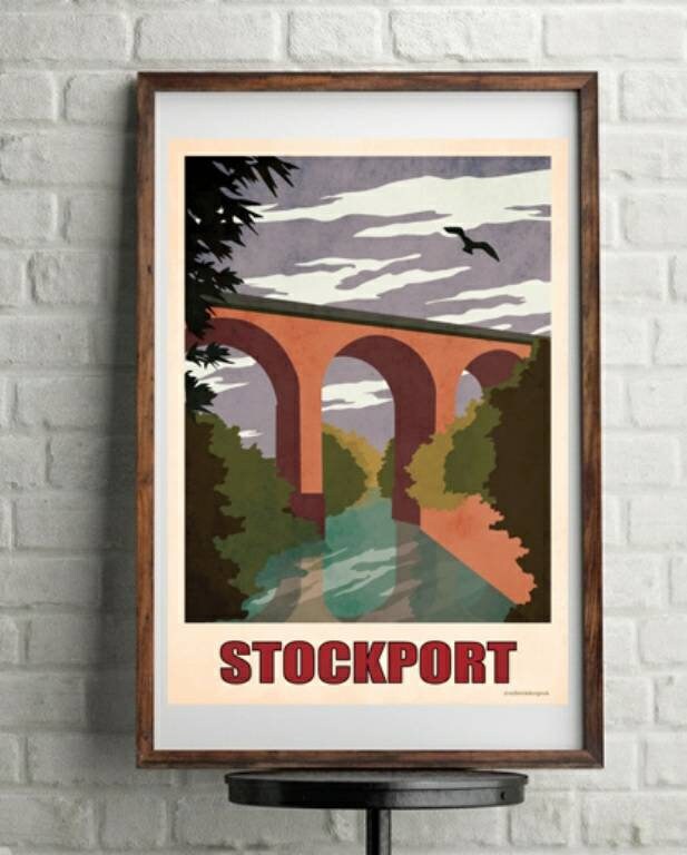 Retro Viaduct Artwork