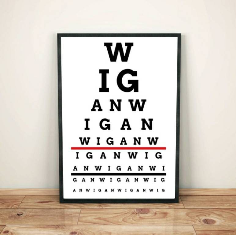 Wigan Warriors rugby artwork