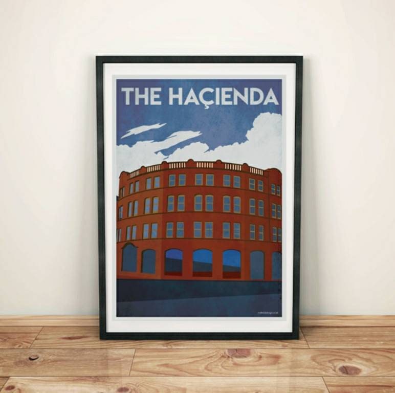 Hacienda Vintage Art Print Poster