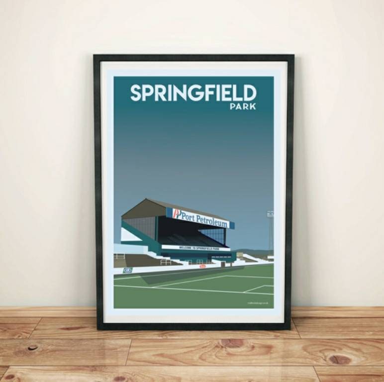 Vintage Wigan Athletic FC Springfield Park Poster