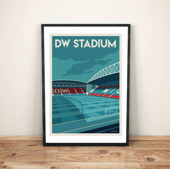 Wigan Athletic football stadium decor