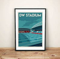 Wigan Athletic football stadium decor