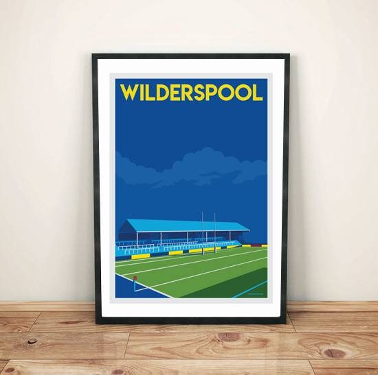 Wilderspool Warrington Wolves Poster