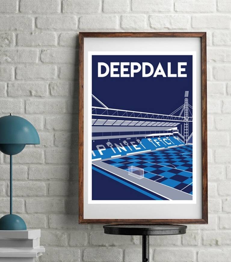 Retro Style Football Art Print