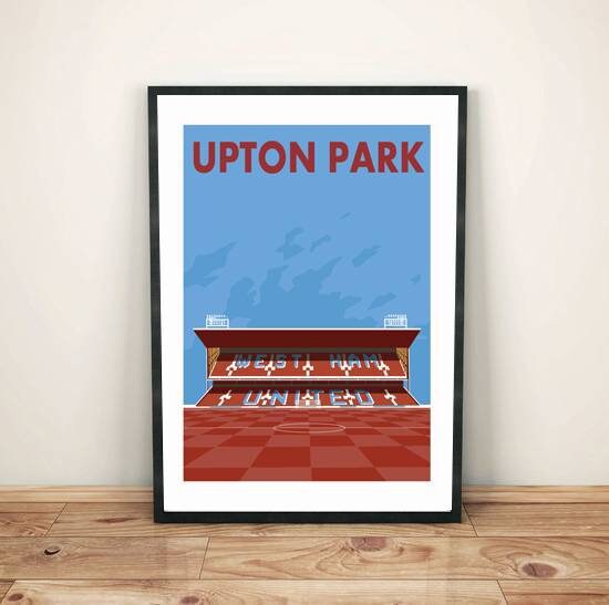 Upton Park Retro Art Print