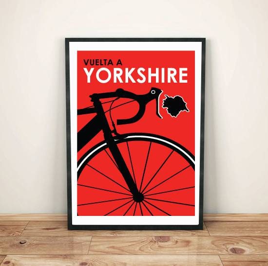 Vintage cycling art print poster