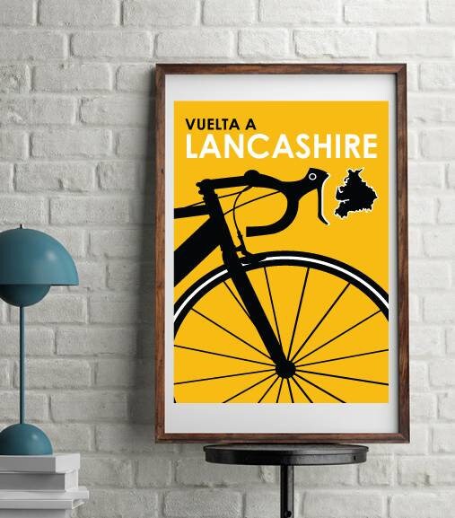 Espaa style Lancashire cycling artwork