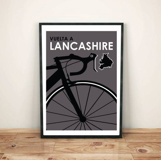 Espaa style Lancashire cycling artwork
