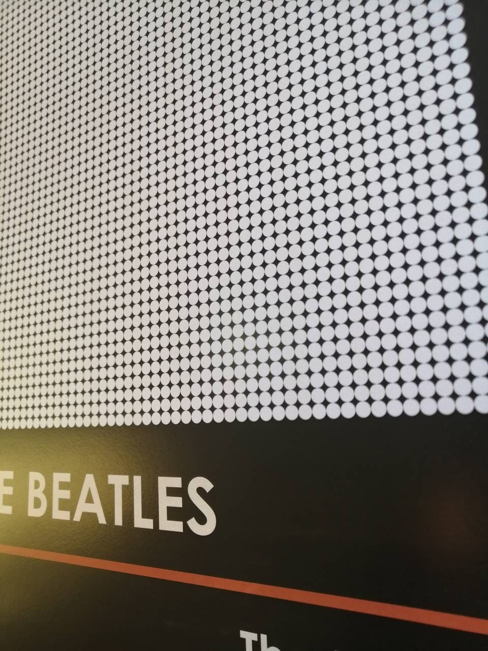 The Beatles White Album Retro Pixel Dot Poster